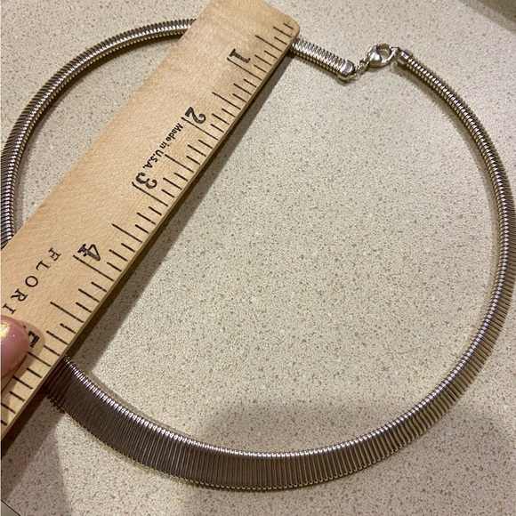 Sterling Silver 925 Omega Necklace 16 inches 🩶 - Picture 7 of 10